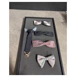 5 vintage clip on ties
