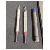 Vintage floating Doury thermometers