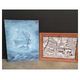 Two pictures aprox 23' x 17' -