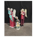 3 solid Christmas ornaments 10' and 6'