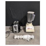 Black and Decker toaster, Osterizer blender and