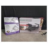 Black and Decker Belgian Waffle Maker and Rival