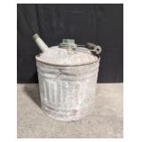 Vintage metal gas can 8' high