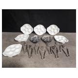 Escargot plates and forks