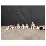 Variety of Ceramic dogs - some marked made in