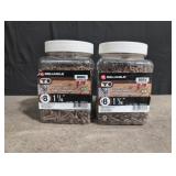 Two containers #8 1 1/4' deck screws