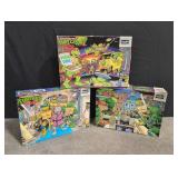 3 Teenage Mutant Ninga Turtles 1990 puzzles,