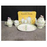 Easter egg tea set, still in packaging in box