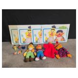Sesame Street Ernie and Bert placemats, plush and