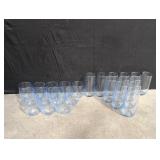 Light blue glassware