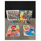 Sesame Street figures, puzzle and books