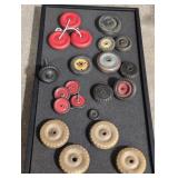 Lot of vintage old small tires