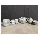 Beautiful grey and blue pottery pieces