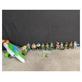 TMNT 1990-92 action figures and vehicles lot