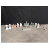 Assortment of salt and pepper shakers