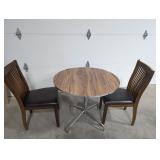 Round table with drop sides 36' w x 30' h opened