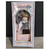 Vanessa Porcelain Doll, still in box Doll aprox