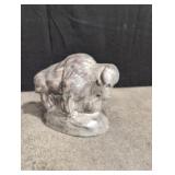 Carved Soapstone Sculpture Of A Bison - Thorn