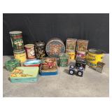 Assortment of old Tin Cans