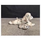 7' carnival chalkware dog CA 1950