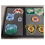 9 vintage cloth badges