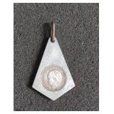 1945 P watch fob pendant, Netherlands