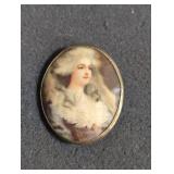 Paper on brass scarf slide 2 1/8' x 1 3/4' CA