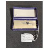 Sterling 14 k gold seed pearl brooch CA 1910