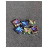 Vintage 1960s Aurora Borealis rhinestone brooch