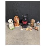 Variety of Ceramic Dogs