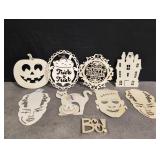 Paintable wooden Halloween Decor