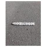 Totem pole brooch pin 1.4g sterling silver 1 1/4'