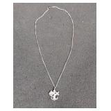 Faith, hope, chairty 16' sterling silver chain