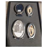 1 sterling silver frame and 3 nickel plated