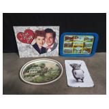 Metal Trays, Metal artwork - sizes in pictures