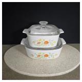Vintage Corning Ware 'wildflower' casserole