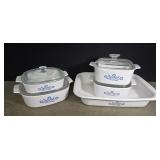 Corning Ware 'blue cornflower' casserole dish set
