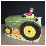 John Deere cookie jar, small chip on drivers hat,