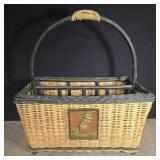 Wicker basket used outdoors 17' w x 9' d x 17' h
