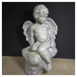 Concrete cherub 18' high