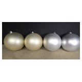Large silver Christmas balls