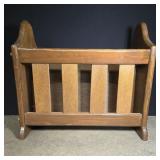 Wooden magazine rack