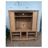 TV unit cabinet with storage on the sides - 52' w