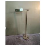 Swivel lamp brass look stand lamp, tested