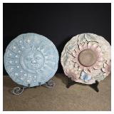 Garden plaques, Sunflower has secret compartment