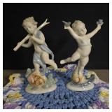 Vintage Metzler and Orloff porcelain cherub four