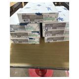 7  paper bundles of 500 in each of green 8 1/2' x
