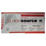 EconoSource 8 1/2' x 14' box lot of paper, white