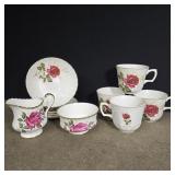 Ridgway Ironstone England 'Anniversary Rose' tea