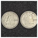 Canadian dimes 1946, 1947